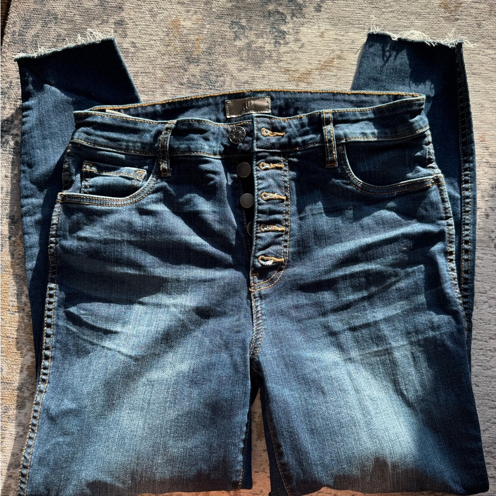 Kut from the Kloth Dark Blue Ankle Skinny Jeans